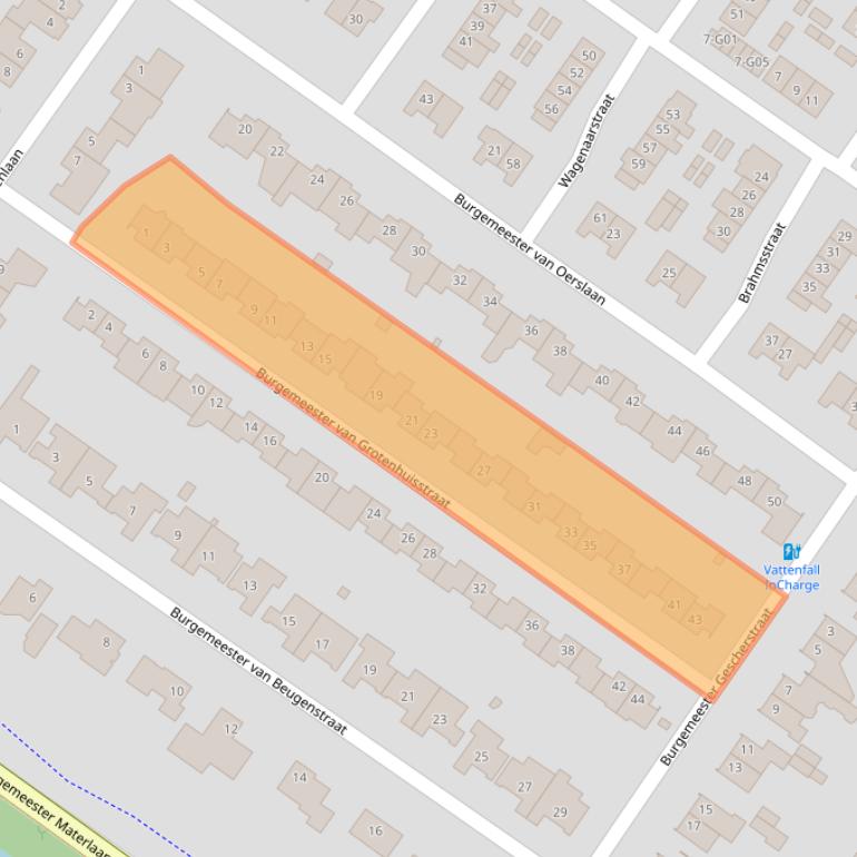 Kaart van postcodegebied 4904LP.