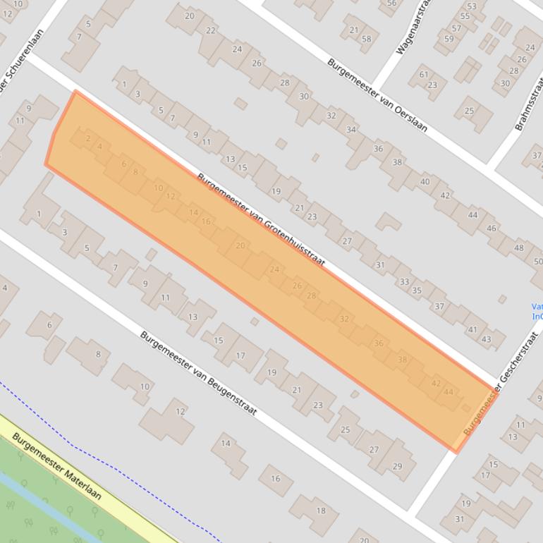 Kaart van postcodegebied 4904LR.
