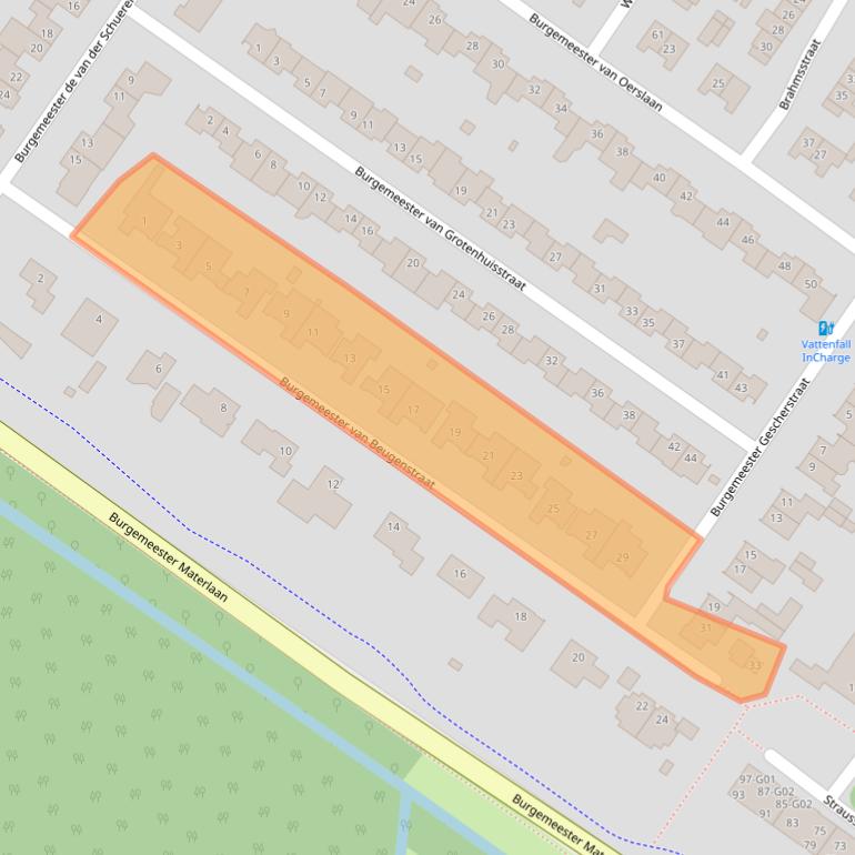 Kaart van postcodegebied 4904LS.