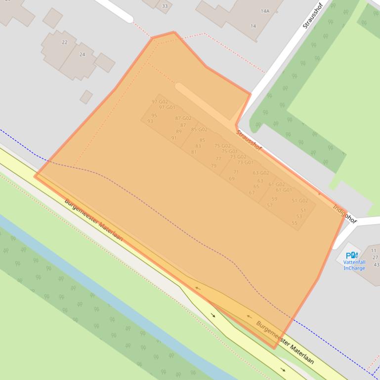 Kaart van postcodegebied 4904LX.