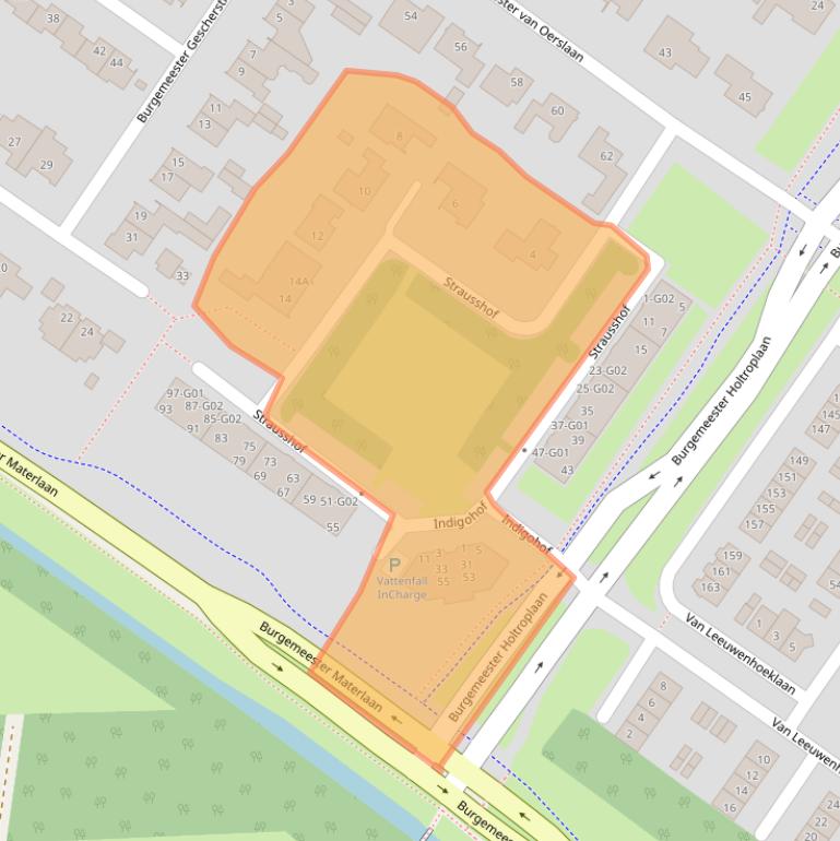 Kaart van postcodegebied 4904LZ.