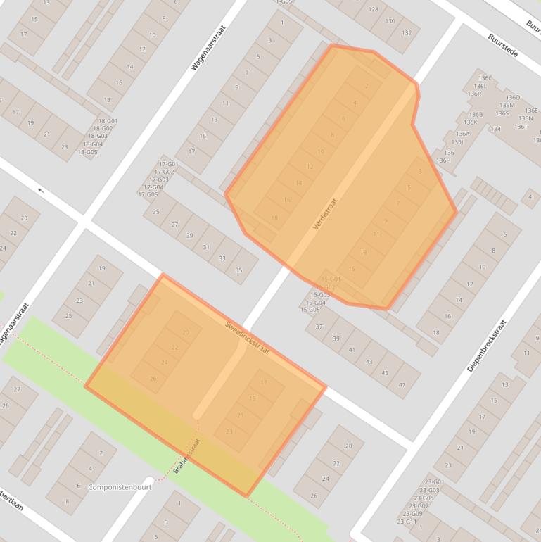Kaart van postcodegebied 4904MC.