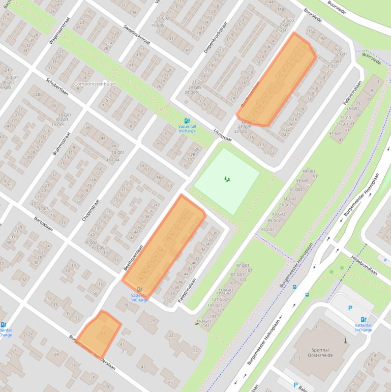 Kaart van postcodegebied 4904MG.