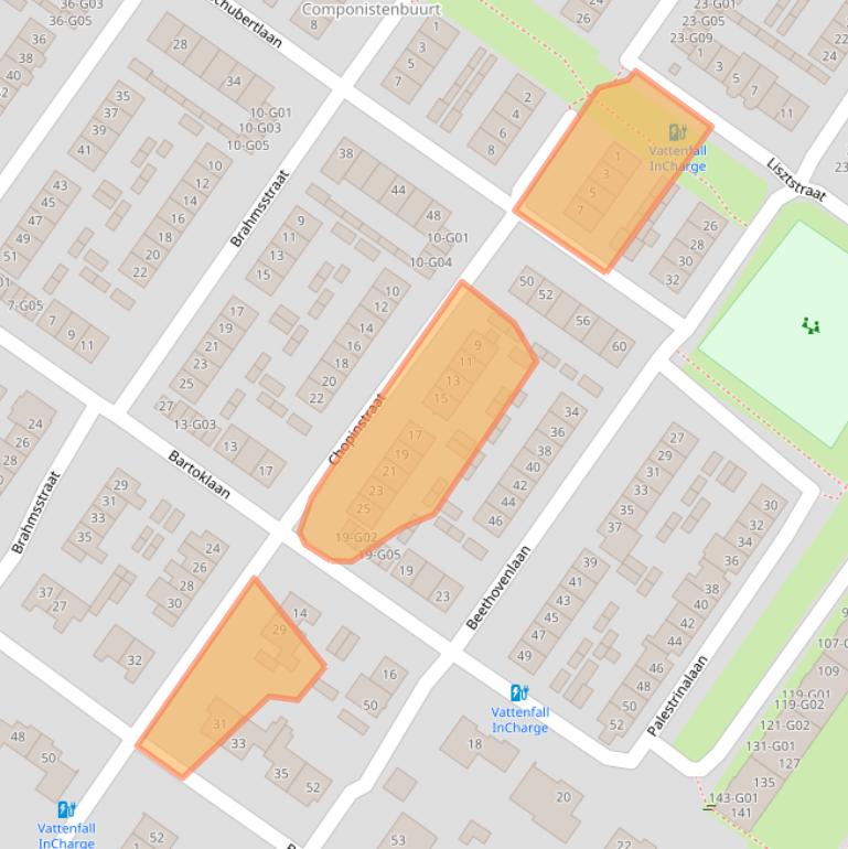 Kaart van postcodegebied 4904NC.