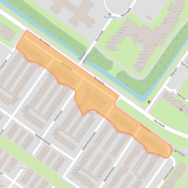 Kaart van postcodegebied 4904PG.