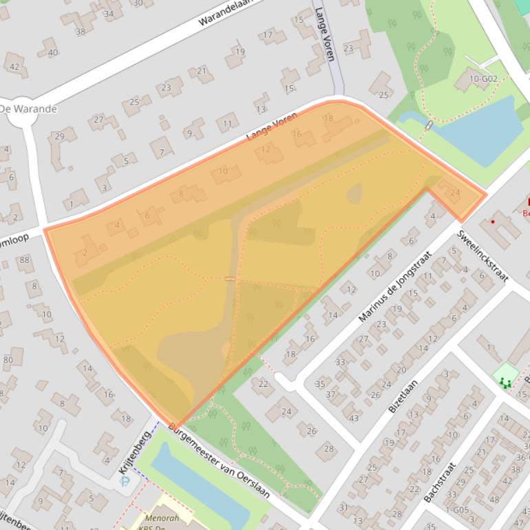 Kaart van postcodegebied 4904PJ.