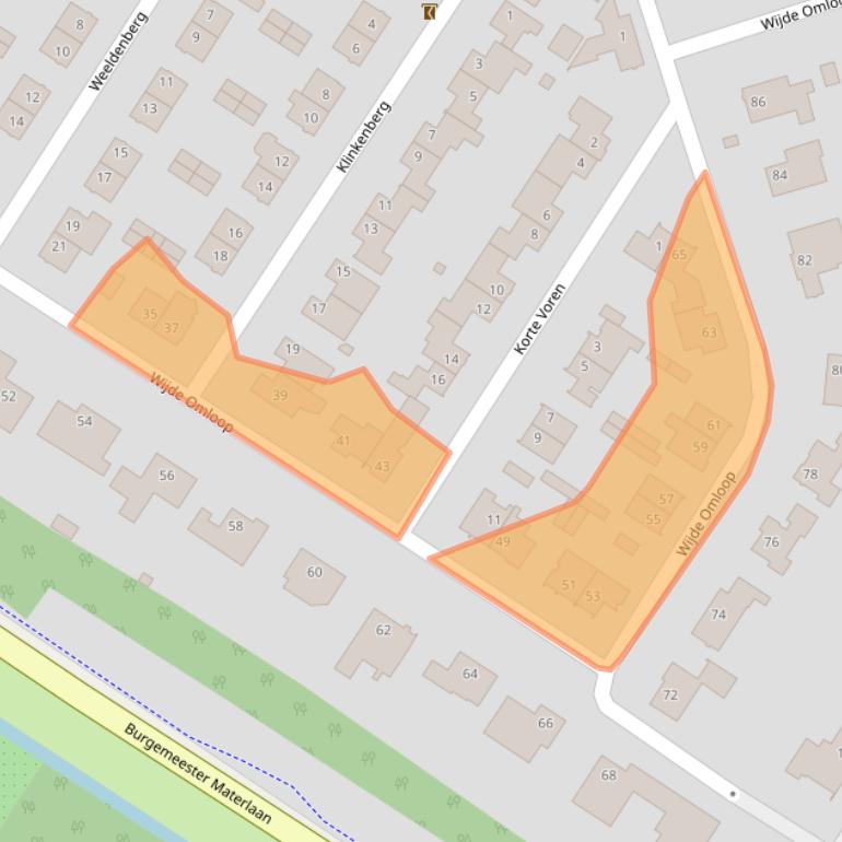 Kaart van postcodegebied 4904PN.