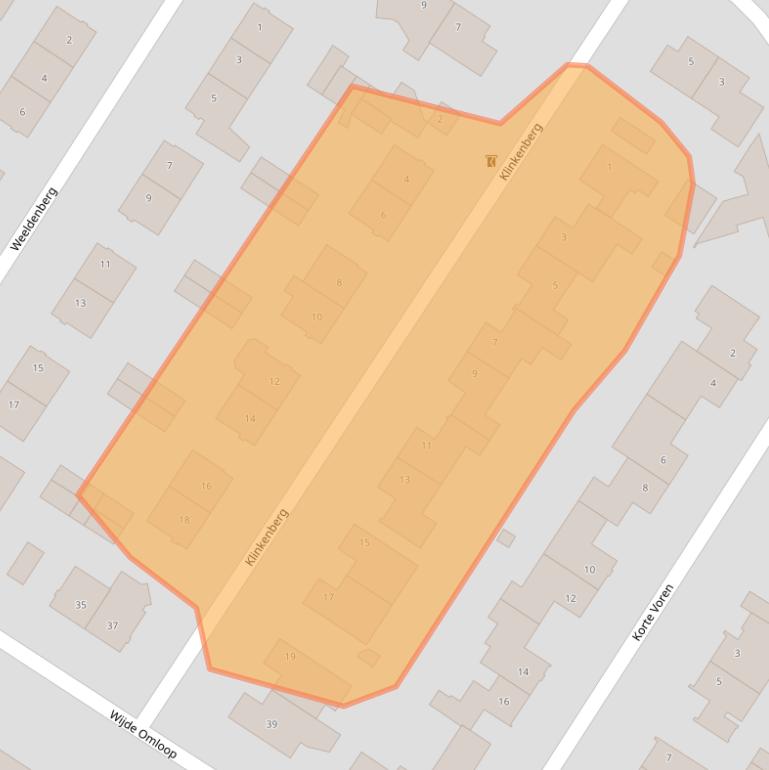 Kaart van postcodegebied 4904PT.