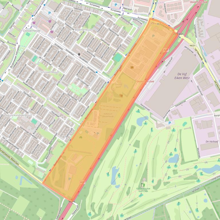 Kaart van postcodegebied 4904SJ.