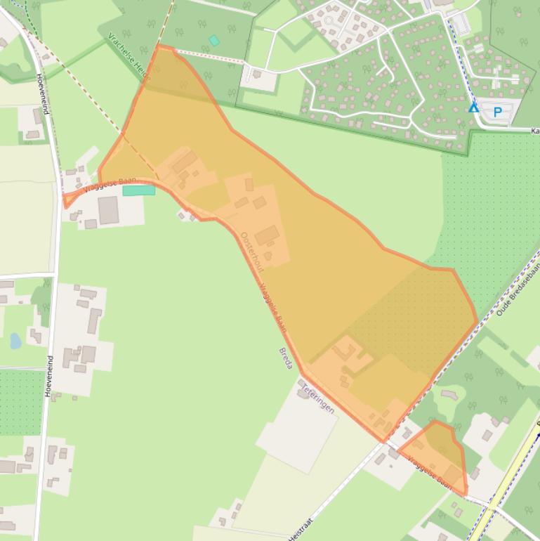 Kaart van postcodegebied 4904SR.