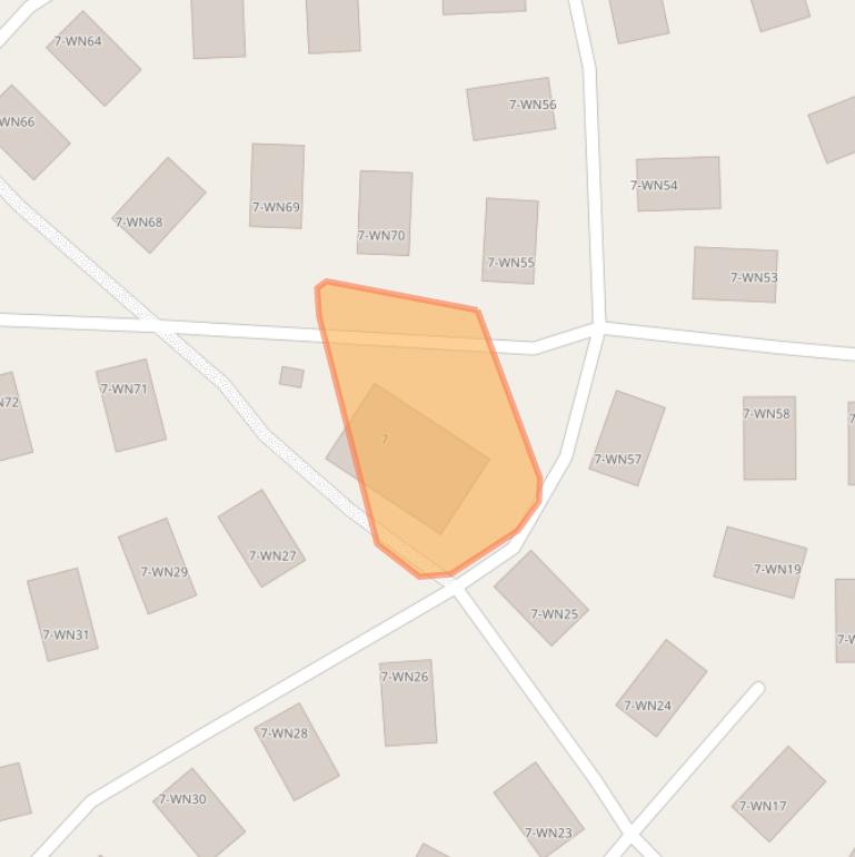 Kaart van postcodegebied 4904SZ.