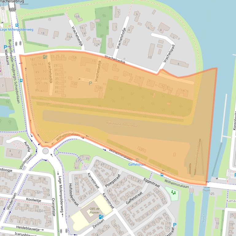 Kaart van postcodegebied 4904TA.