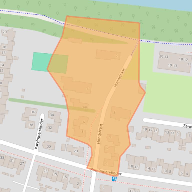 Kaart van postcodegebied 4904TC.