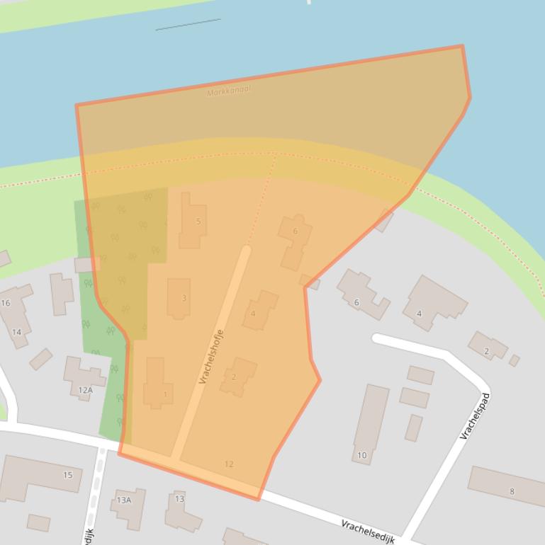 Kaart van postcodegebied 4904TG.