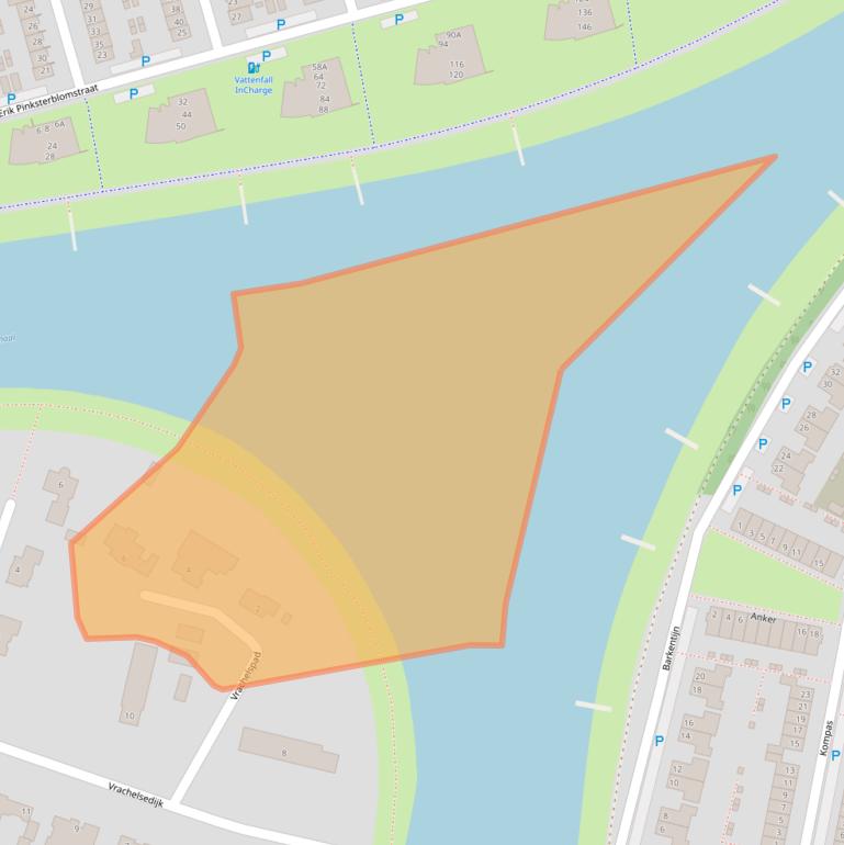 Kaart van postcodegebied 4904TH.