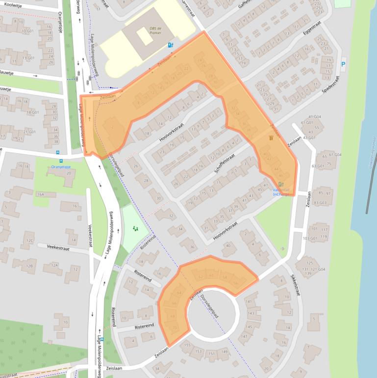 Kaart van postcodegebied 4904VD.