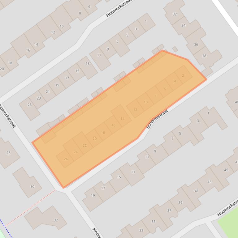 Kaart van postcodegebied 4904VK.