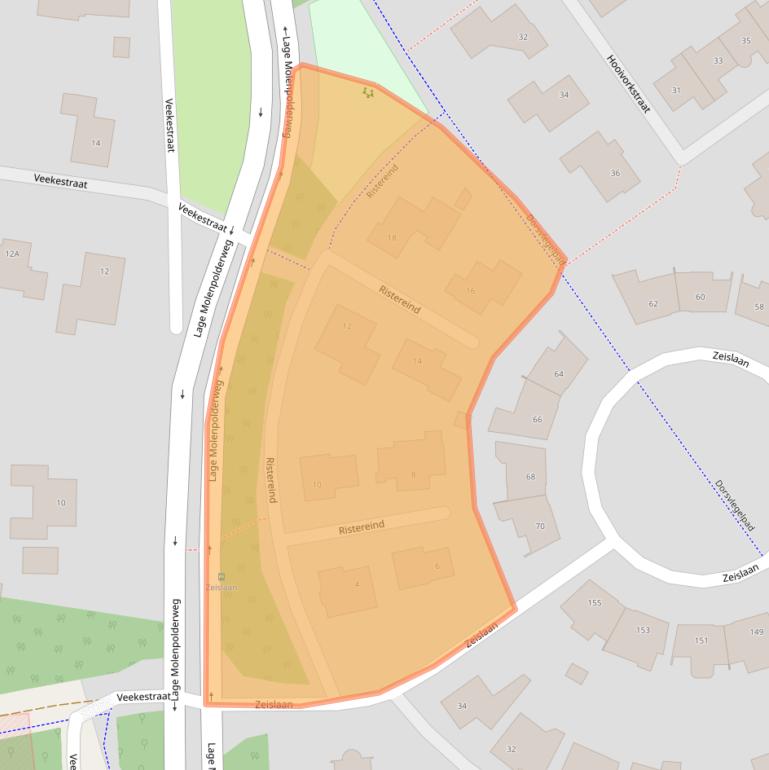 Kaart van postcodegebied 4904VM.