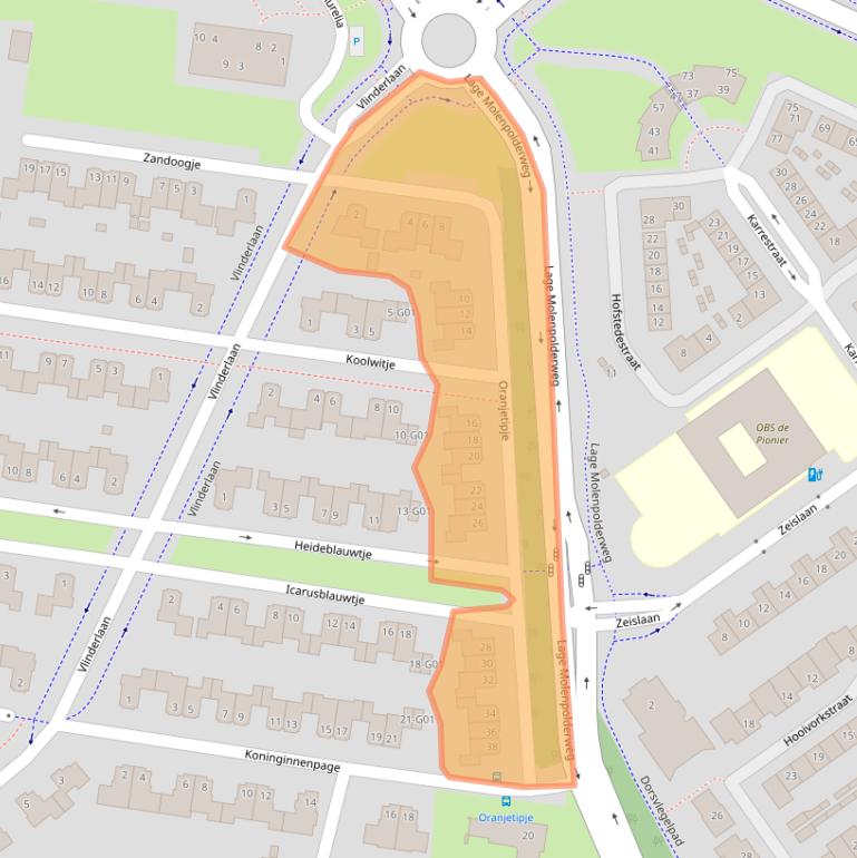 Kaart van postcodegebied 4904XA.