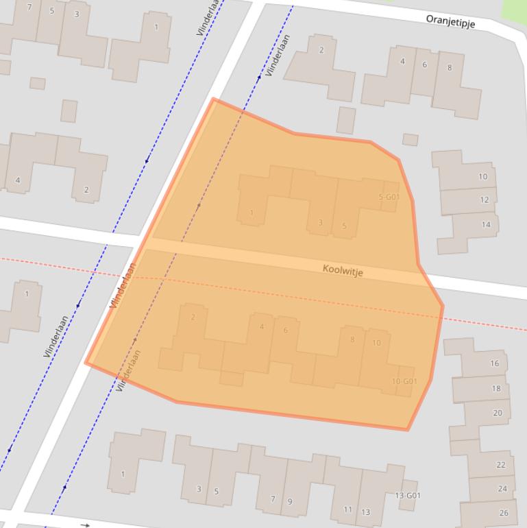 Kaart van postcodegebied 4904XB.