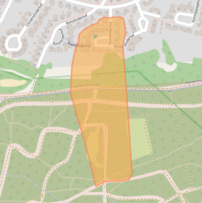 Kaart van postcodegebied 4904XL.