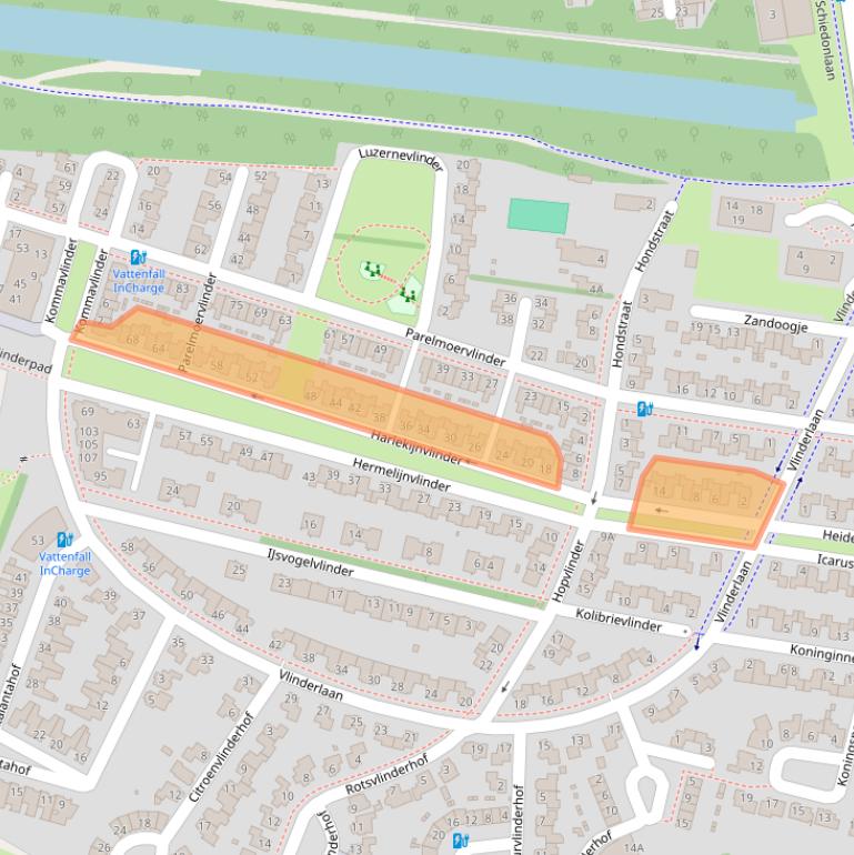 Kaart van postcodegebied 4904ZC.
