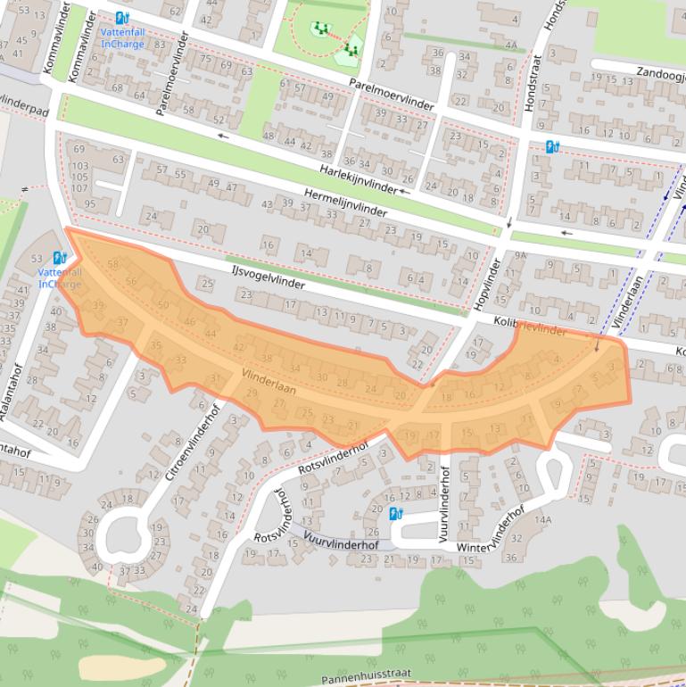 Kaart van postcodegebied 4904ZL.