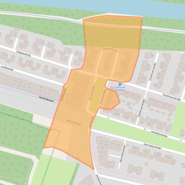 Kaart van postcodegebied 4904ZN.