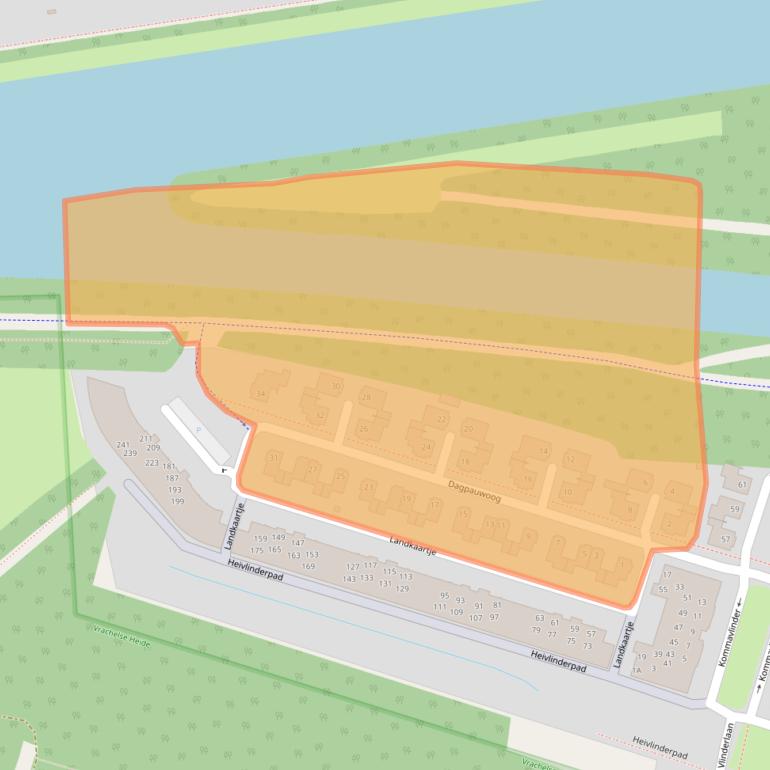 Kaart van postcodegebied 4904ZP.