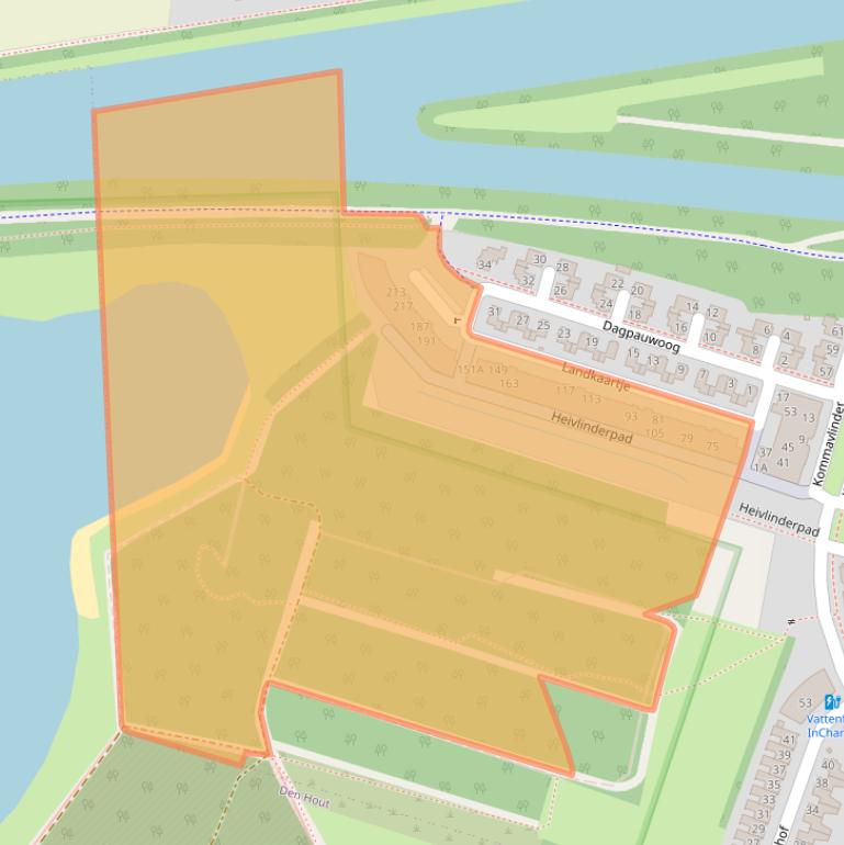 Kaart van postcodegebied 4904ZR.