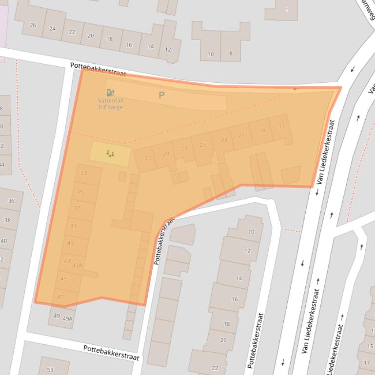 Kaart van postcodegebied 4905AH.