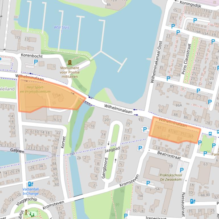 Kaart van postcodegebied 4905AV.