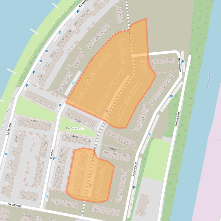 Kaart van postcodegebied 4905CD.