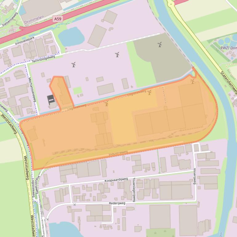 Kaart van postcodegebied 4906AB.