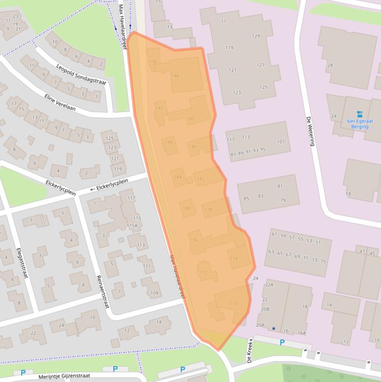 Kaart van postcodegebied 4906BD.