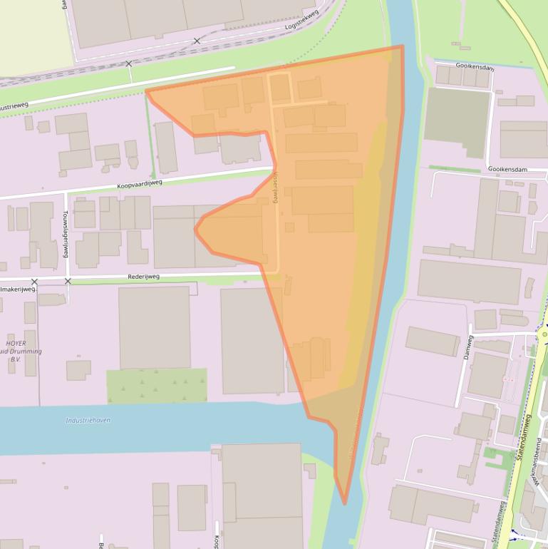 Kaart van postcodegebied 4906CJ.