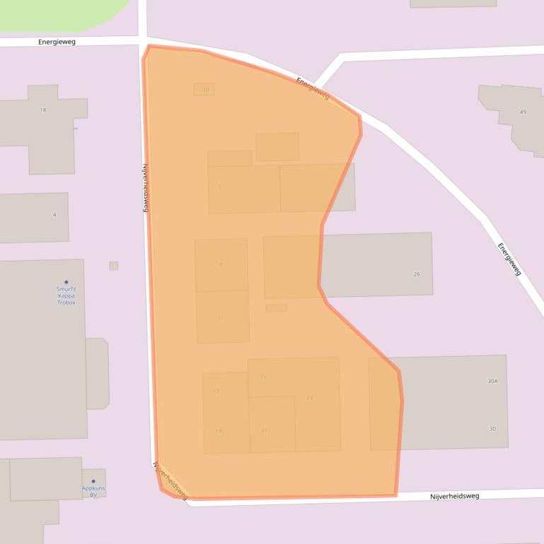 Kaart van postcodegebied 4906CM.