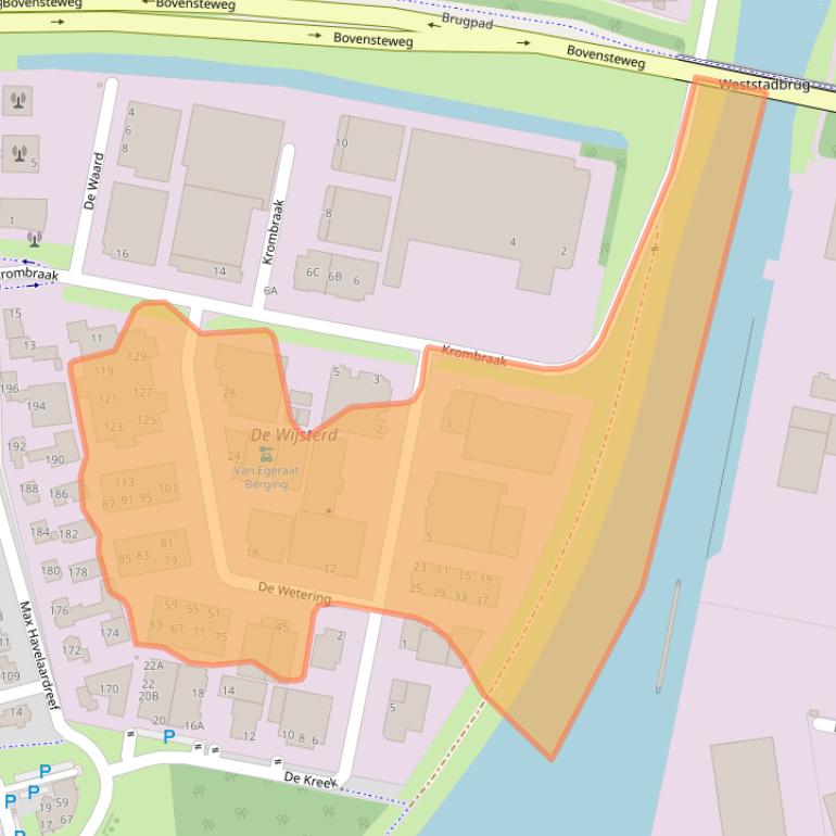 Kaart van postcodegebied 4906CT.