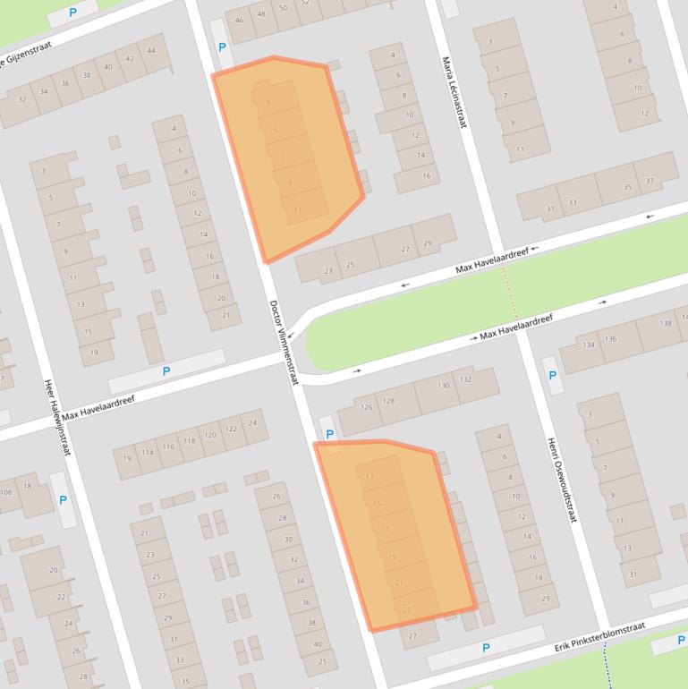 Kaart van postcodegebied 4906EG.
