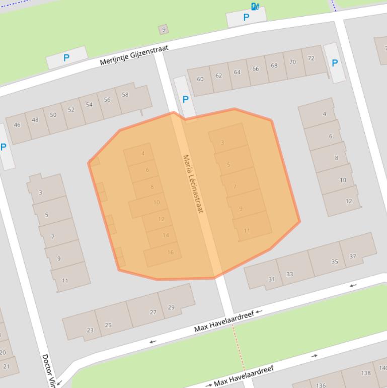 Kaart van postcodegebied 4906EH.