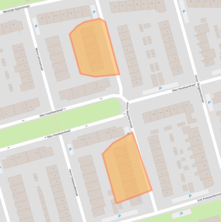 Kaart van postcodegebied 4906EJ.