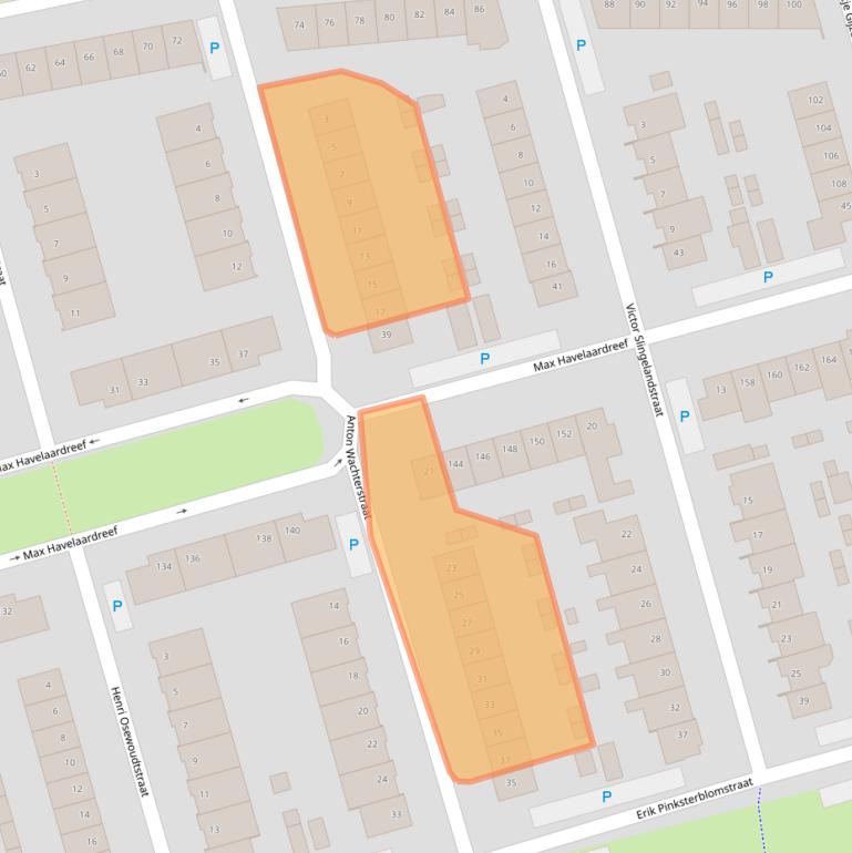 Kaart van postcodegebied 4906EK.