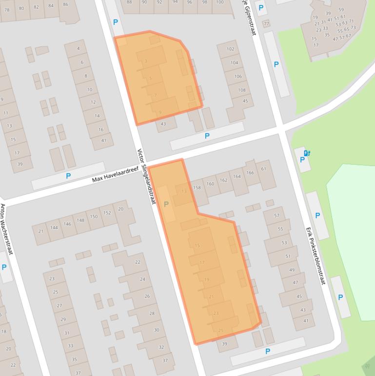 Kaart van postcodegebied 4906EM.