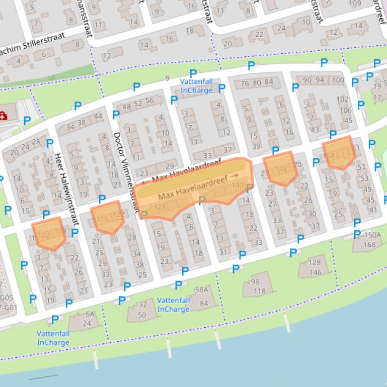 Kaart van postcodegebied 4906EP.