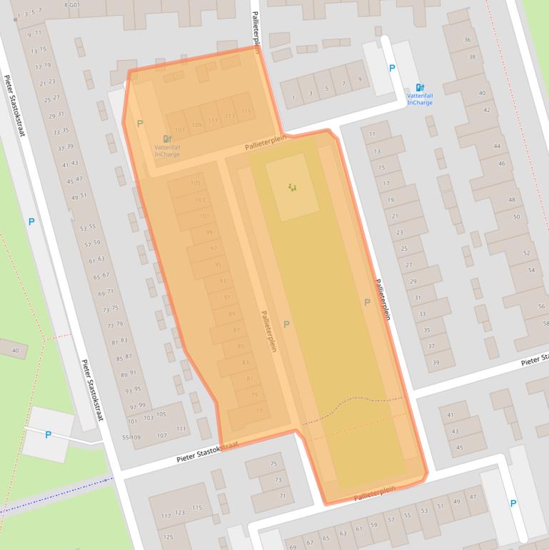 Kaart van postcodegebied 4906EZ.