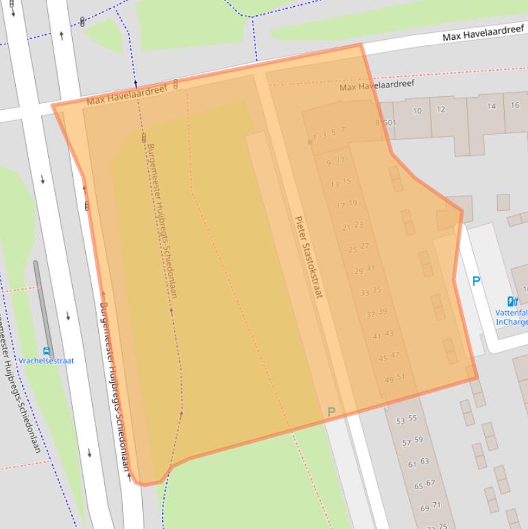 Kaart van postcodegebied 4906GA.