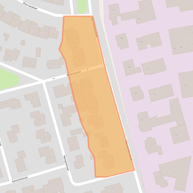 Kaart van postcodegebied 4906HA.