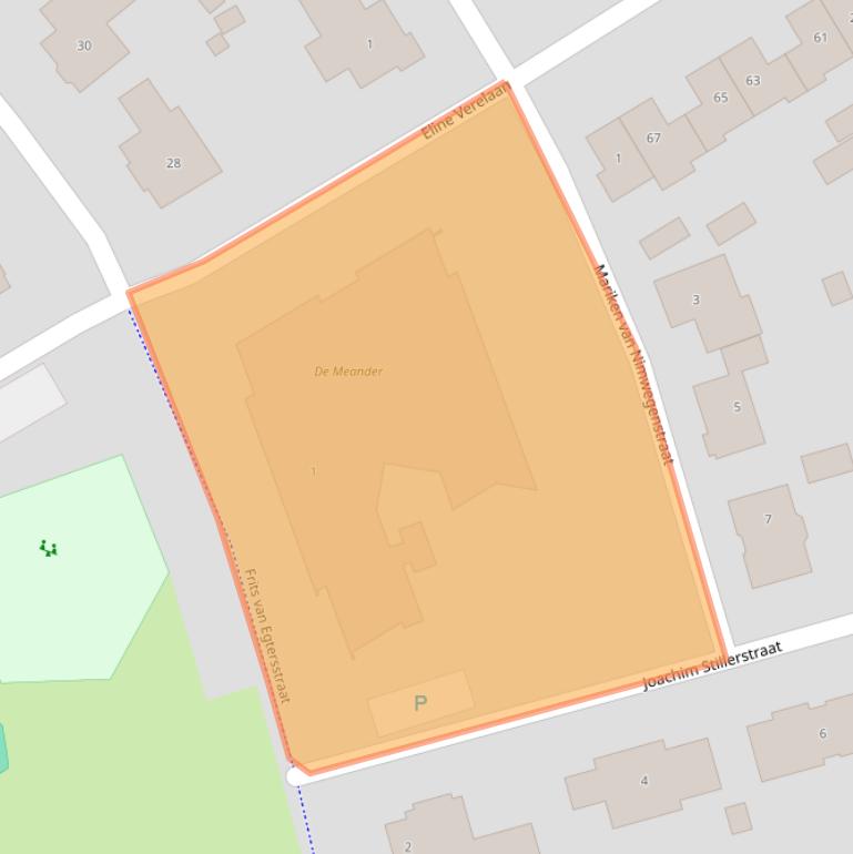 Kaart van postcodegebied 4906HB.