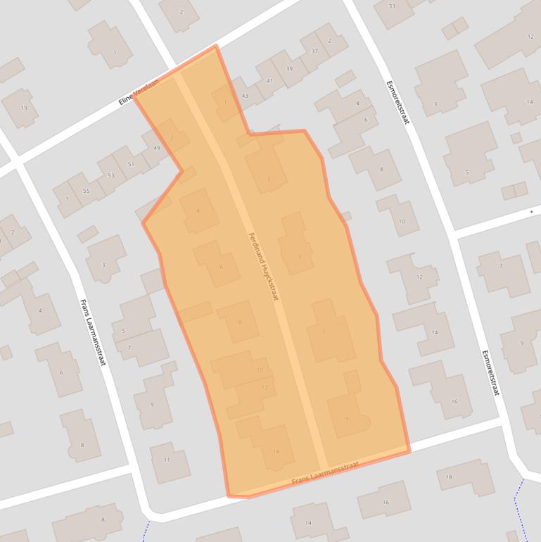 Kaart van postcodegebied 4906HE.