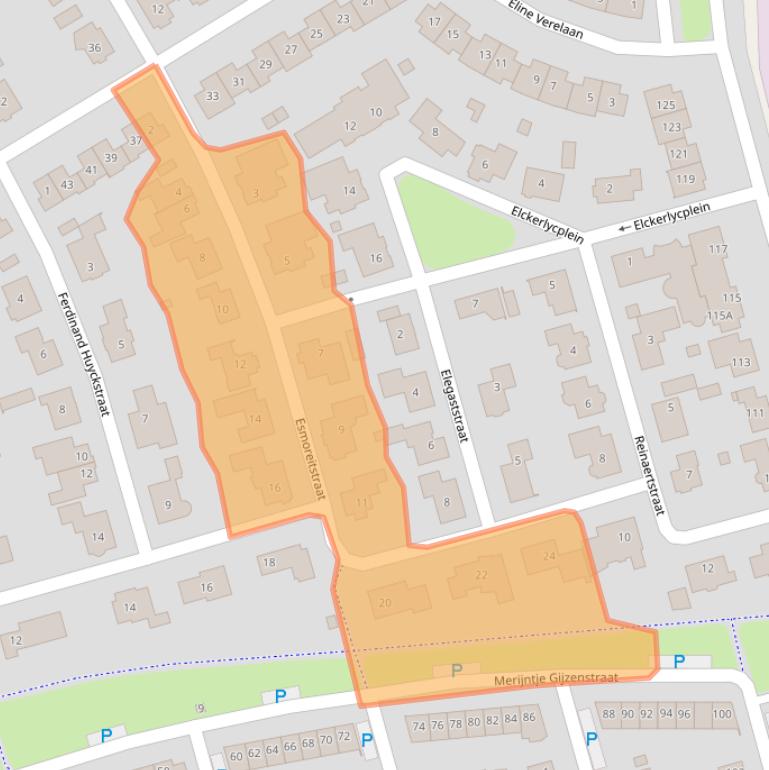 Kaart van postcodegebied 4906HG.